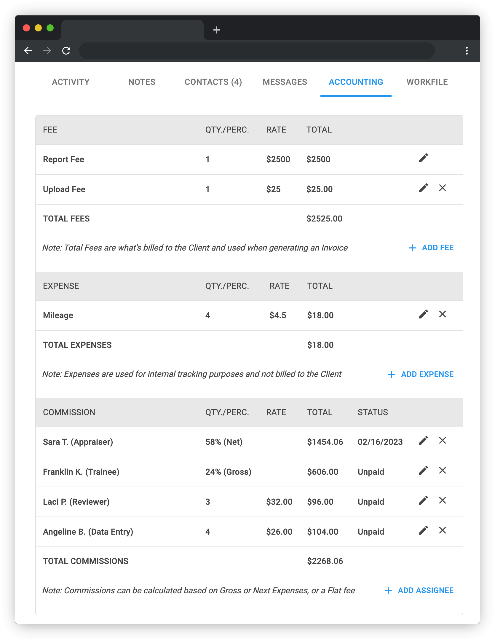 Appraisal - Accounting: Commission Image