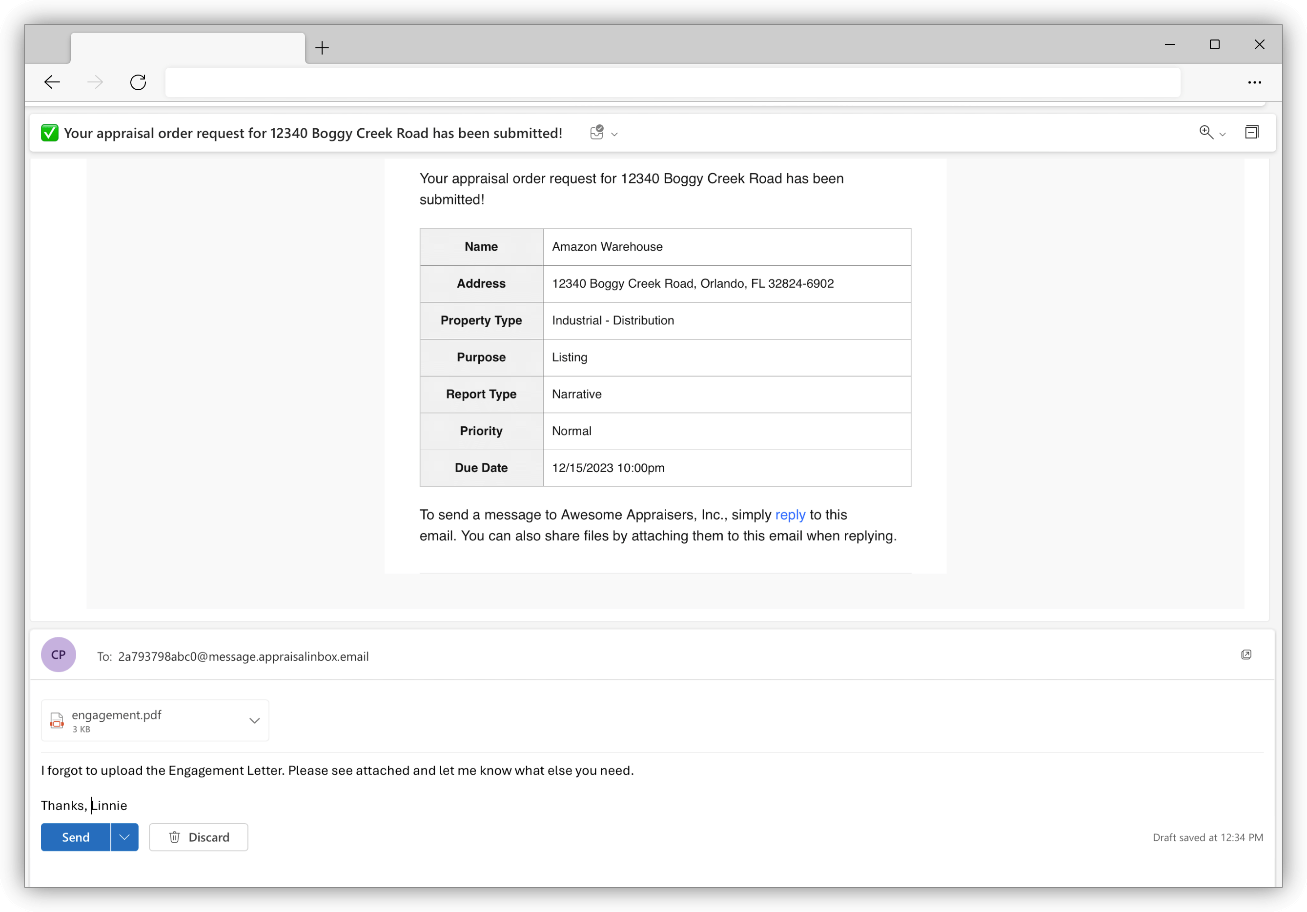 Client Thread Email Image