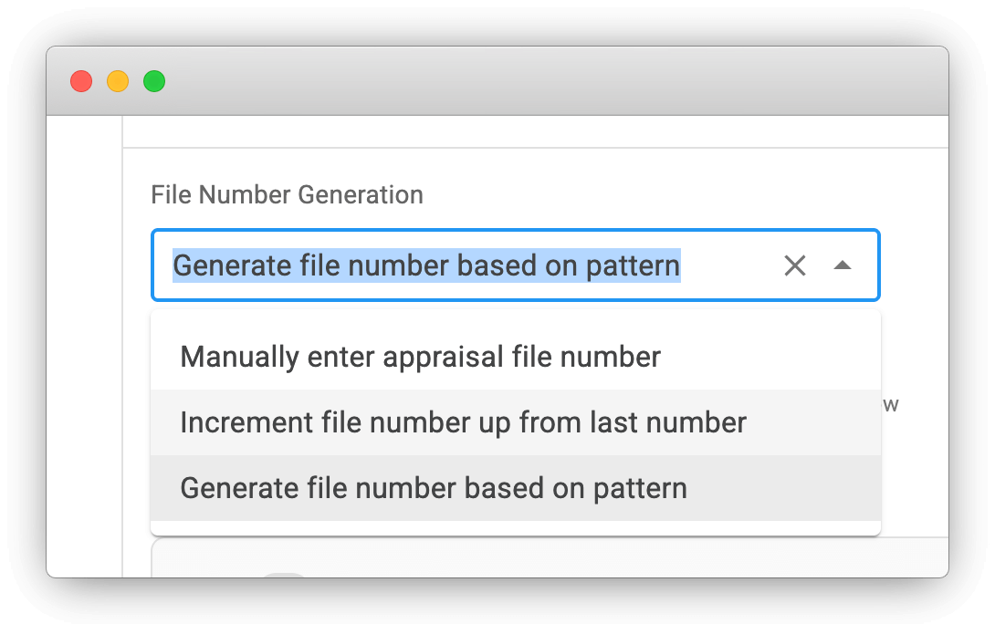 File Number Strategy Options