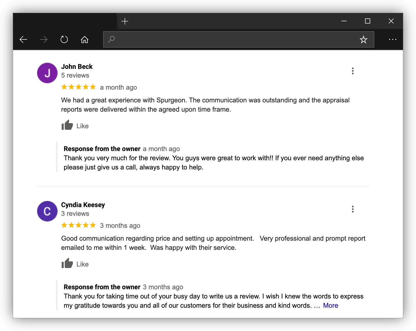 Google Review Response Image