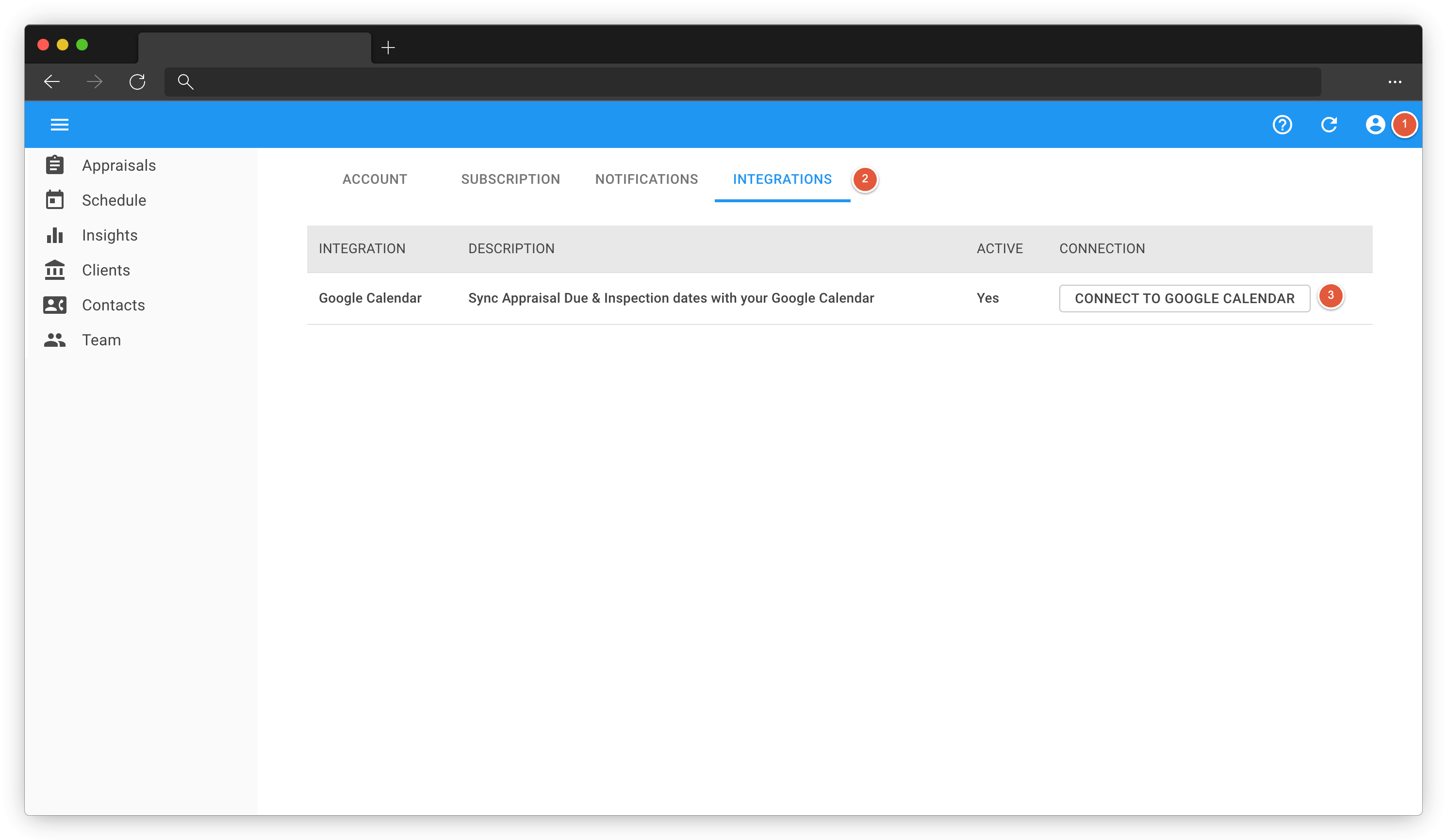 Integrations Steps 1-3 Image
