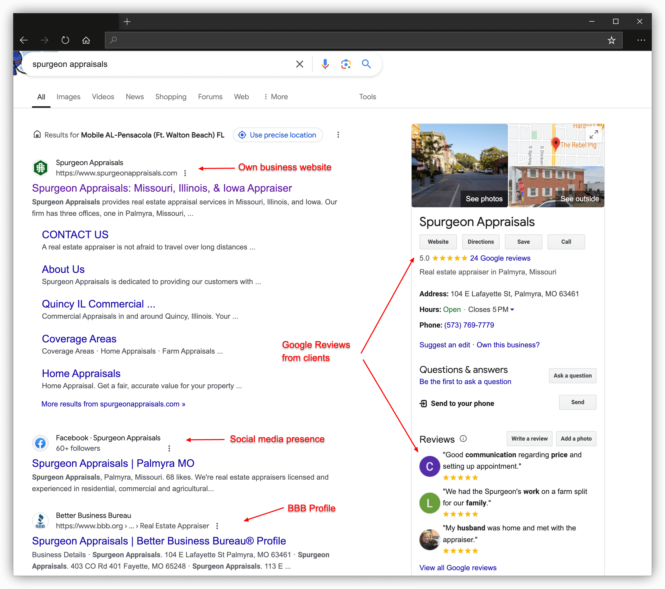 Spurgeon Appraisals Search Results Image